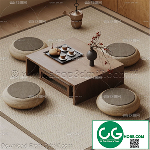 Tea Room 59 3D Model
